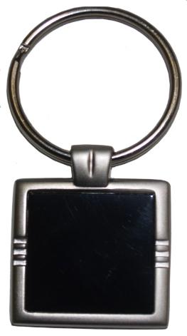 SQUARE KEY RING BLACK   BOX