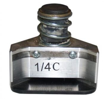 1/4" Concave Corner Cutter Die