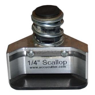 1/4" Scallop Corner Cutter Die