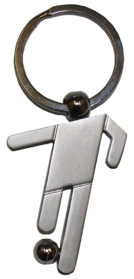 KEY RING SOCCER PLAYER   BOX