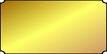 Concave corner plate - 145mm x 73mm