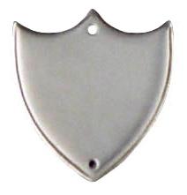 Embossed Shield - 40mm x 34mm