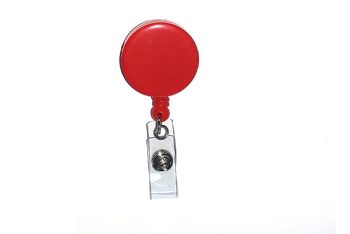 Retractable Badge Reel - Red