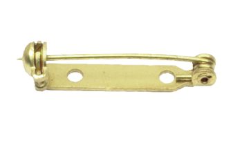 Brass Badge Pin Heavy Duty 32mm