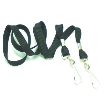 DUAL ENDED WITH SWIVEL CLIPS : BLACK-10mm