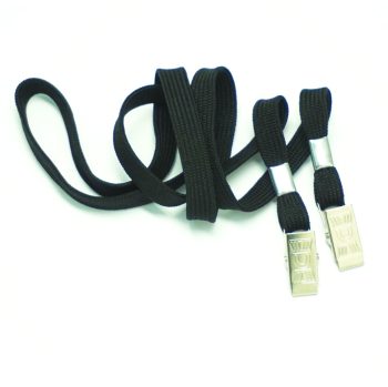 DUAL ENDED WITH ALLIGATOR CLIPS : BLACK-10mm