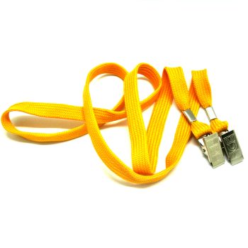 DUAL ENDED WITH ALLIGATOR CLIPS : YELLOW-10mm