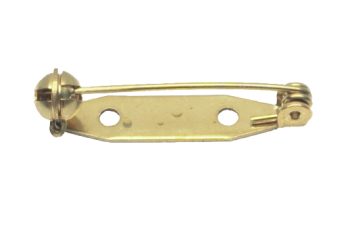 Rotary Clasp Brooch Pin Brass 28mm