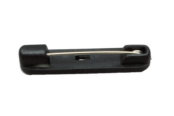 Brooch Pin Molded Plastic no adhesive 37mm Black